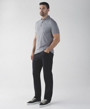 Black Lululemon ABC Classic-Fit 5 Pocket 37"L Men Pants | NZ_LuLu48064