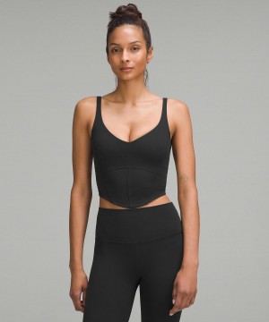 Black Lululemon Align™ Corset Women Shirts | NZ_LuLu53111