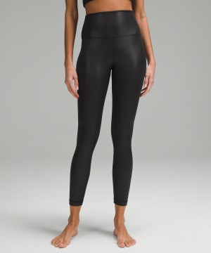 Black Lululemon Align™ High-Rise25" Women Pants | NZ_LuLu42651