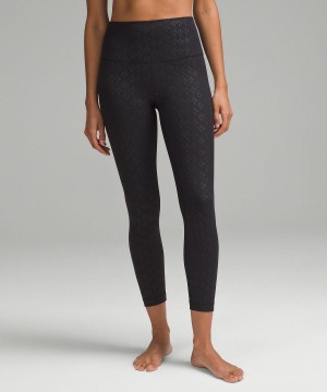 Black Lululemon Align™ High-Rise25" Women Pants | NZ_LuLu49891