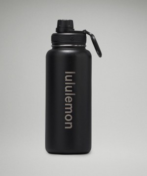 Black Lululemon Back to Life Sport Bottle 32oz Women Water Bottles | NZ_LuLu52910