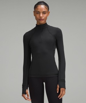 Black Lululemon It's Rulu Half Zip Women Hoodies & Sweatshirts | NZ_LuLu32021