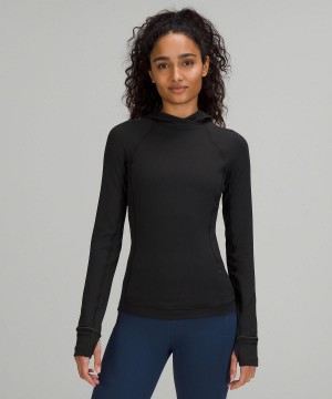 Black Lululemon It's Rulu Long-Sleeve Women Hoodies & Sweatshirts | NZ_LuLu35821