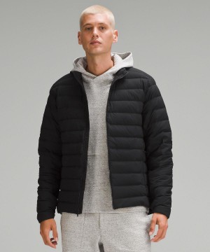 Black Lululemon Navigation Down Men Coats & Jackets | NZ_LuLu79929