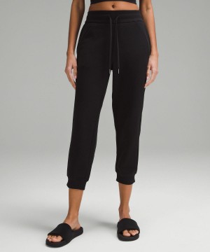 Black Lululemon Scuba High-Rise Cropped Women Joggers | NZ_LuLu44244