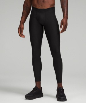 Black Lululemon SenseKnit Running High-Rise Tight 28" Men Pants | NZ_LuLu97525