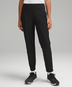 Black Lululemon Warpstreme Multi-Pocket Mid-Rise Golf28" Women Pants | NZ_LuLu31951