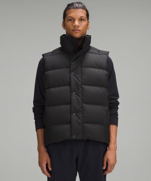 Black Lululemon Wunder Puff Vest Men Coats & Jackets | NZ_LuLu69287