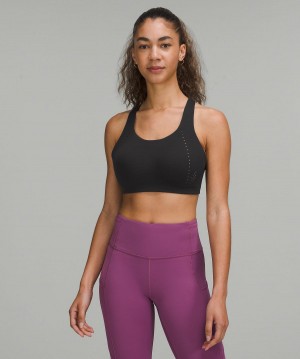 Black / Grey Lululemon AirSupport Women Sports Bra | NZ_LuLu18623