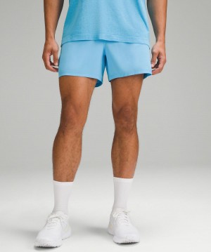 Blue Light Lululemon Pace Breaker Lined 5" Men Shorts | NZ_LuLu76797