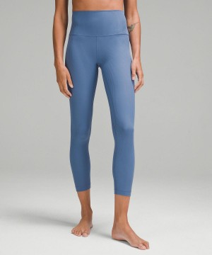 Blue Lululemon Align™ High-Rise Ribbed25" Women Pants | NZ_LuLu68771