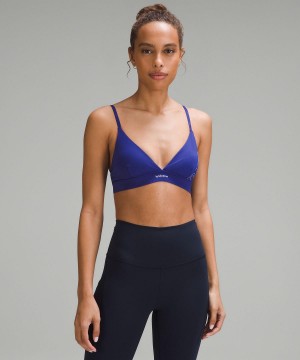 Blue Lululemon License to Train Triangle Light Support, A/B Cup Women Sports Bra | NZ_LuLu35837