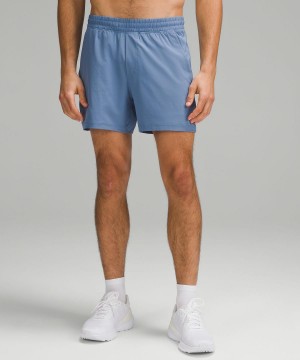 Blue Lululemon Pace Breaker Linerless 5" Men Shorts | NZ_LuLu92275