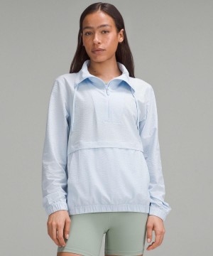 Blue Lululemon Pack Light Pullover Women Coats & Jackets | NZ_LuLu54215