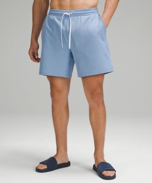 Blue Lululemon Pool 7" Men Shorts | NZ_LuLu83948