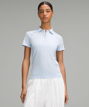 Blue Lululemon Swiftly Tech Short-Sleeve Polo Women Shirts | NZ_LuLu82238