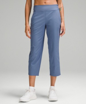 Blue Lululemon Warpstreme Multi-Pocket Mid-Rise Golf Crop 24" Women Pants | NZ_LuLu10840