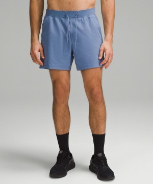 Blue Lululemon Zeroed In Linerless 5" Men Shorts | NZ_LuLu65340