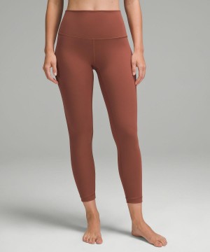 Copper Lululemon Wunder Under SmoothCover High-Rise Tight 25" Women Pants | NZ_LuLu55422