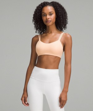 Coral Lululemon Like a Cloud Ribbed Women Sports Bra | NZ_LuLu71313