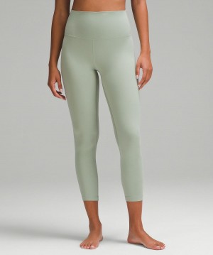 Green Lululemon Align™ High-Rise Crop 23" Women Leggings | NZ_LuLu79003