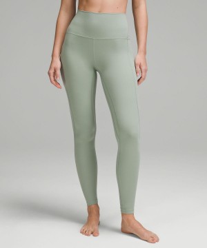 Green Lululemon Align™ High-Rise Pant with Pockets 28" Women Leggings | NZ_LuLu80536