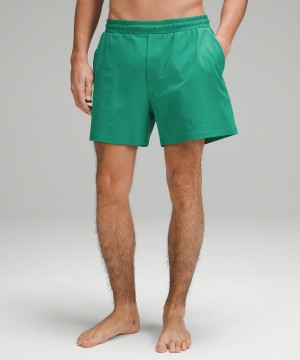 Green Lululemon Pool Short 5" Men Swim Trunks | NZ_LuLu47961