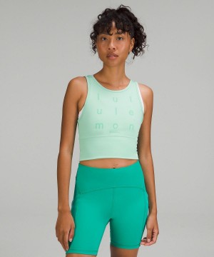 Green Lululemon Power Pivot Everlux Women Tank Top | NZ_LuLu27671