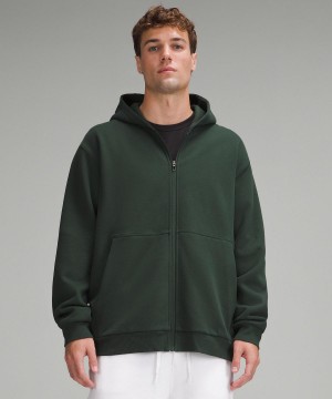 Green Lululemon Steady State Full-Zip Men Hoodies & Sweatshirts | NZ_LuLu69604