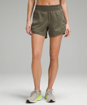 Green Lululemon Track That High-Rise Lined 5" Women Shorts | NZ_LuLu21231