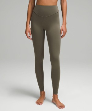 Green Lululemon Wunder Under SmoothCover High-Rise Tight 28" Women Leggings | NZ_LuLu85849