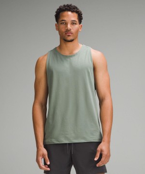 Grey Green Lululemon Zeroed In Tank Men Tank Top | NZ_LuLu41211