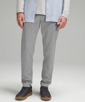 Grey Lululemon ABC Slim-Fit 34"L Men Trousers | NZ_LuLu34934