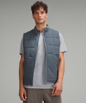 Grey Lululemon Route Ready Lightweight Insulated Vest Men Coats & Jackets | NZ_LuLu15400