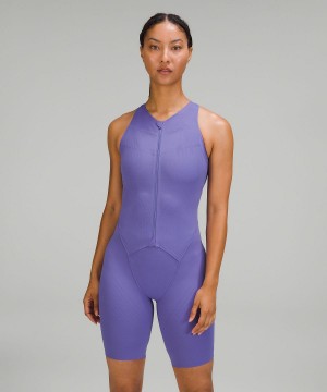 Indigo Lululemon SenseKnit Running One-Piece Women Bodysuit | NZ_LuLu37775