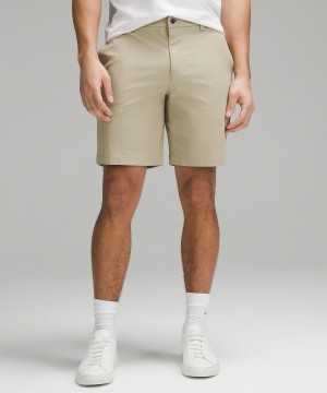 Khaki Lululemon ABC Classic-Fit 9" Men Shorts | NZ_LuLu25587