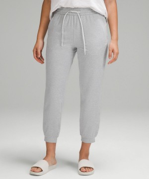 Light Grey Lululemon Soft Jersey Classic-Fit Mid-Rise Women Joggers | NZ_LuLu12606