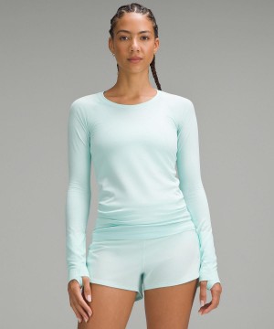 Mint Lululemon Swiftly Tech Long-Sleeve 2.0 Women Shirts | NZ_LuLu69623