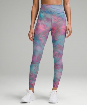 Multicolor Lululemon Fast and Free High-Rise Tight 28” Pockets Women Leggings | NZ_LuLu38060