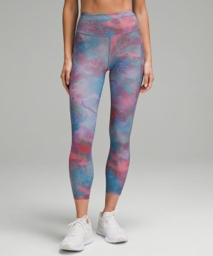 Multicolor Lululemon Fast and Free High-Rise Tight 25” Pockets Women Leggings | NZ_LuLu26032