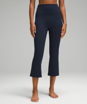 Navy Lululemon Groove Super-High-Rise Crop 23" Women Leggings | NZ_LuLu90450