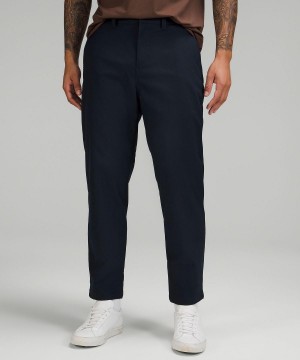 Navy Lululemon Relaxed-Tapered Smooth Twill Men Pants | NZ_LuLu88597