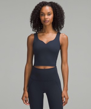 Navy Lululemon Wunder Train Sweetheart Women Tank Top | NZ_LuLu24384