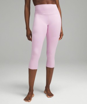 Pink Lululemon Align™ High-Rise Crop 21" Women Pants | NZ_LuLu11142