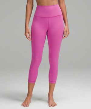 Pink Lululemon Align™ High-Rise Crop 23" Women Pants | NZ_LuLu52890