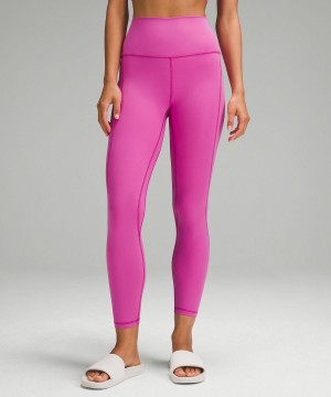 Pink Lululemon Align™ High-Rise Pant with Pockets 25" Women Leggings | NZ_LuLu58130