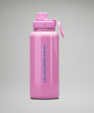 Pink Lululemon Back to Life Sport Bottle 32oz Women Water Bottles | NZ_LuLu83834