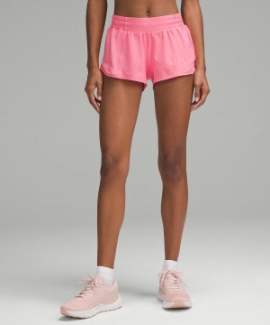 Pink Lululemon Hotty Hot Low-Rise Lined 2.5" Women Shorts | NZ_LuLu90446