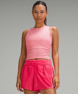 Pink Lululemon License to Train Tight-Fit Women Shirts | NZ_LuLu95605