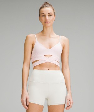 Pink Lululemon Still Now Women Sports Bra | NZ_LuLu81124